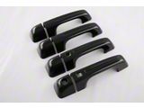 Door Handle Covers with Smart Key Cutout; Gloss Black (19-25 RAM 1500 Quad Cab, Crew Cab)