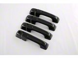 Door Handle Covers without Smart Key Cutout; Gloss Black (19-26 RAM 1500 Quad Cab, Crew Cab)