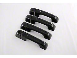 Cobra-Tek Door Handle Covers without Smart Key Cutout; Gloss Black (19-25 RAM 1500 Quad Cab, Crew Cab)