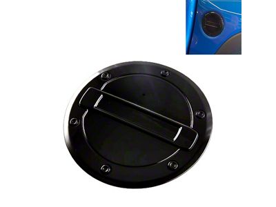 Cobra-Tek Gas Door Cover; Gloss Black (19-25 RAM 1500)