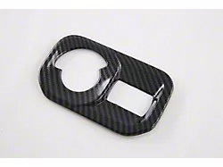 Cobra-Tek Headlight Switch Cover Trim; Carbon Fiber Print (19-25 RAM 1500)