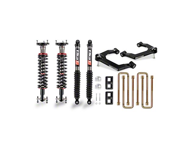 Cognito Motorsports 3-Inch Performance Leveling Lift Kit with Elka 2.0 IFP Shocks (19-24 Sierra 1500, Excluding AT4 & Denali)