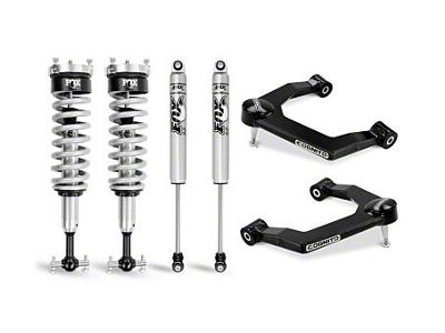 Cognito Motorsports 1-Inch Performance Uniball Front Leveling Kit with FOX PS 2.0 IFP Shocks (19-23 Sierra 1500, Excluding Denali)