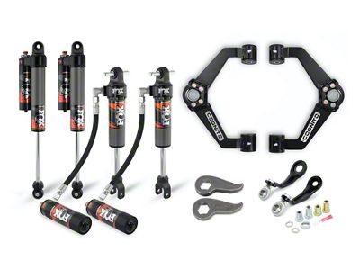 Cognito Motorsports 3-Inch Elite Leveling Kit with FOX Elite 2.5 Reservoir Shocks (11-19 Sierra 2500 HD)