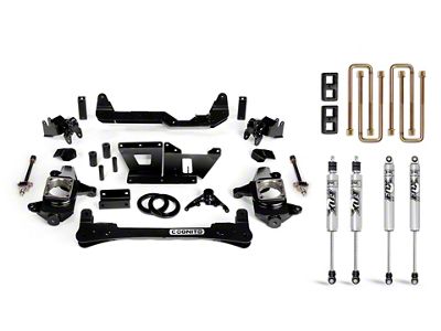 Cognito Motorsports 4-Inch Standard Suspension Lift Kit with FOX PS IFP Shocks (07-10 Sierra 2500 HD)