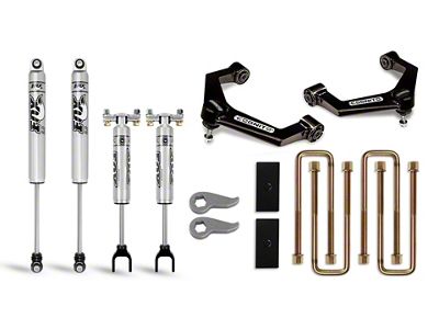 Cognito Motorsports 3-Inch Performance Control Arm Leveling Lift Kit with FOX PS 2.0 IFP Shocks (20-25 Sierra 3500 HD)