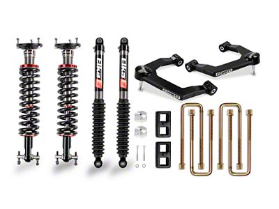 Cognito Motorsports 3-Inch Performance Leveling Lift Kit with Elka 2.0 IFP Shocks (19-25 Silverado 1500, Excluding Trail Boss & ZR2)