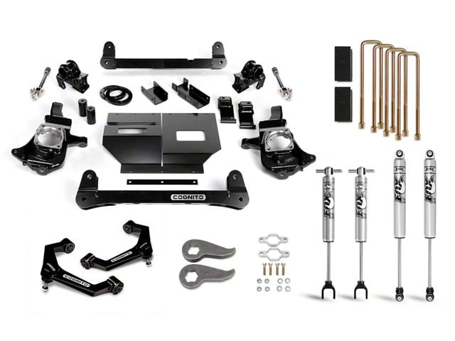 Cognito Motorsports 6-Inch Standard Suspension Lift Kit with FOX PS IFP Shocks (11-19 Silverado 2500 HD)