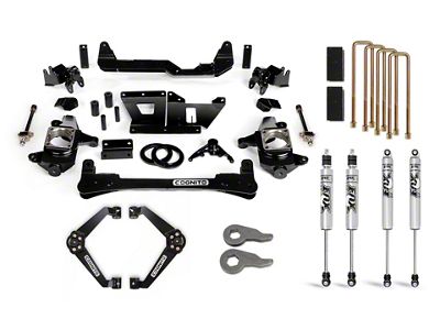 Cognito Motorsports 6-Inch Standard Suspension Lift Kit with FOX PS IFP Shocks (07-10 Silverado 2500 HD)