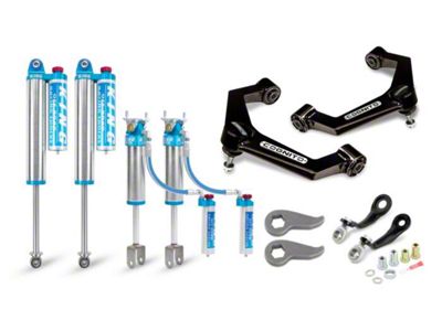Cognito Motorsports 3-Inch Elite Leveling Kit with King 2.5 Reservoir Shocks (20-25 Silverado 3500 HD)