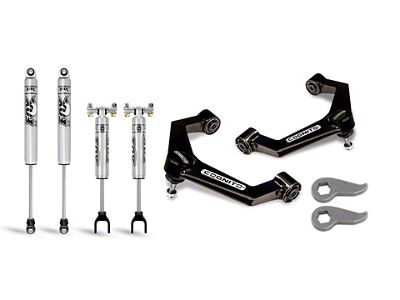 Cognito Motorsports 3-Inch Performance Control Arm Leveling Kit with FOX PS IFP Shocks (20-25 Silverado 3500 HD)
