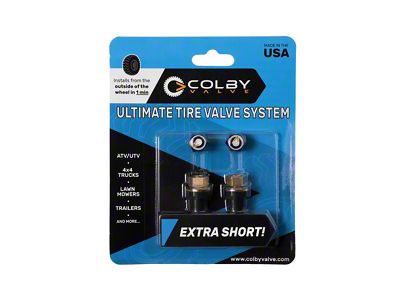 Colby Valve Ultimate Tire Valves; Extra Short (Universal; Some Adaptation May Be Required)