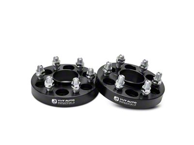 1-Inch 6-Lug Wheel Spacers; Black; Set of Two (15-22 Colorado)