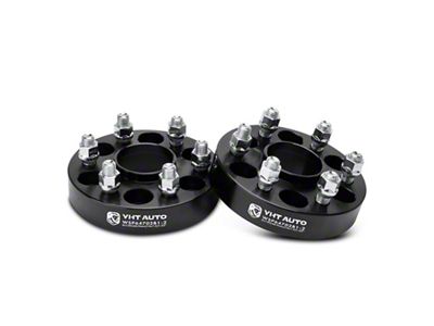 1.25-Inch 6-Lug Wheel Spacers; Black; Set of Two (15-22 Colorado)