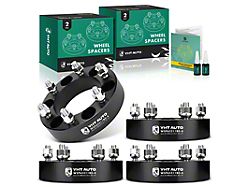 1.50-Inch 6-Lug Wheel Spacers; Black; Set of Four (04-12 Colorado)