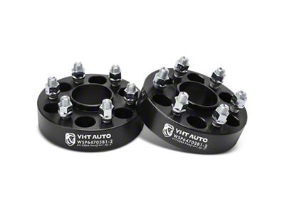 1.50-Inch 6-Lug Wheel Spacers; Black; Set of Two (15-22 Colorado)