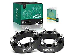 1.50-Inch 6-Lug Wheel Spacers; Black; Set of Two (04-12 Colorado)