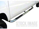 3-Inch Round Side Step Bars; Stainless Steel (15-25 Colorado Crew Cab)