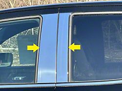 4-Piece Pillar Post Trim; Stainless Steel (23-25 Colorado)