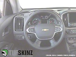 A/C Vent Surround Accent Overlays; Domed Carbon Fiber (15-22 Colorado)