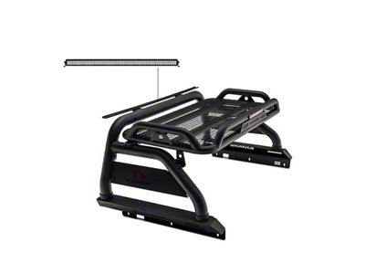 Atlas Roll Bar with 40-Inch LED Light Bar; Black (15-22 Colorado)