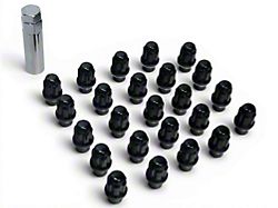 Black Acorn ET Lug Nuts for Aftermarket Wheels; M14x1.5; Set of 24 (15-26 Colorado)