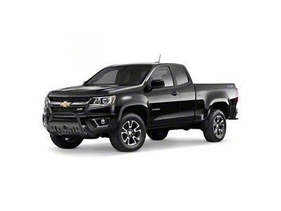 Bull Bar with Black Skid Plate; Black (15-22 Colorado, Excluding ZR2)