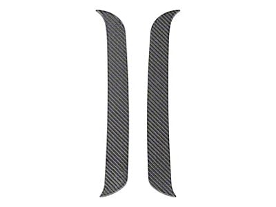 C-Pillar Overlays; Raw Carbon Fiber (23-25 Colorado)