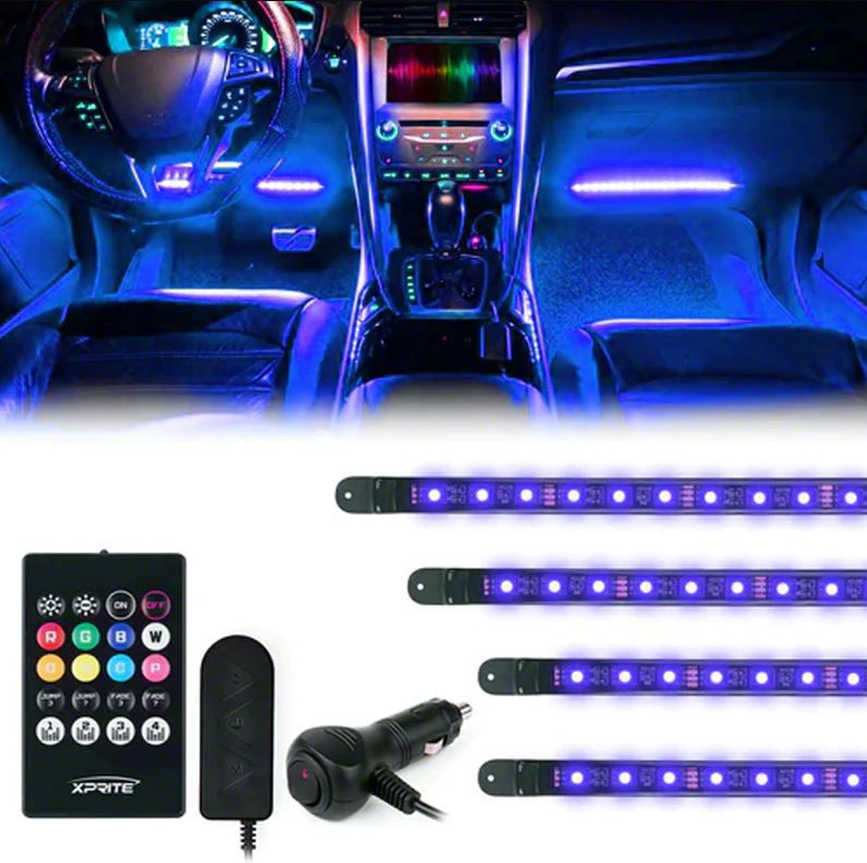 12pc Blue LED Interior Light Kit For 2004-2012 Chevy Colorado/GMC Canyon
