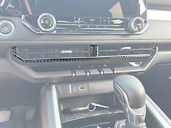 Center A/C Vent Accent Trim; Domed Carbon Fiber (23-25 Colorado)