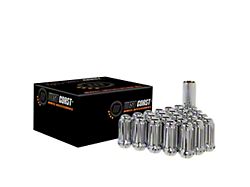 Chrome Acorn Spline Lug Nuts for Aftermarket Wheels; M14x1.5; Set of 24 (23-26 Colorado)