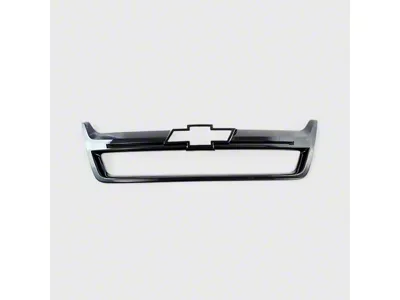 Chrome Delete Grille Overlay; Gloss Black (15-20 Colorado)