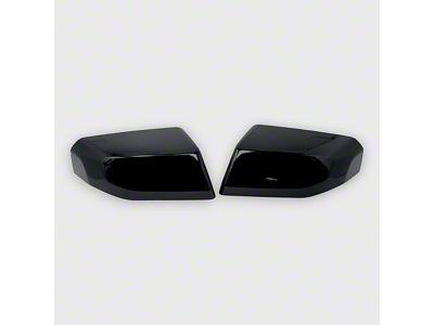 Chrome Delete Mirror Covers; Gloss Black (23-25 Colorado w/o Mirror Turn Signals)