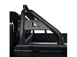 Classic Roll Bar with 5.30-Inch Red Round LED Lights; Stainless Steel (15-25 Colorado)