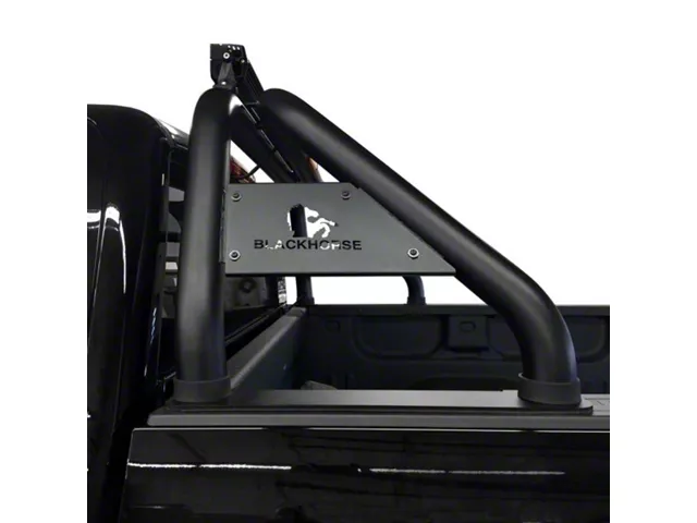 Classic Roll Bar for Tonneau Cover with 7-Inch Black Round LED Lights; Black (15-22 Colorado)