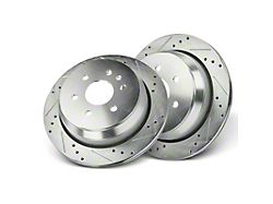 Drilled and Slotted 6-Lug Rotors; Rear Pair (15-22 Colorado)