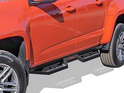 Drop Style Door to Door Nerf Side Step Bars; Black (15-26 Colorado Crew Cab)