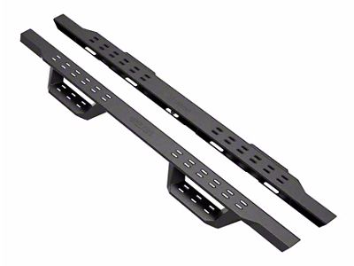 Drop Style Door to Door Nerf Side Step Bars; Black (15-22 Coloradon Extended Cab)