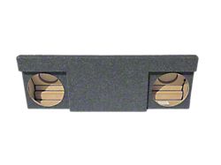 Dual 10-Inch Down Firing Subwoofer Box; Carpeted (19-26 Colorado)
