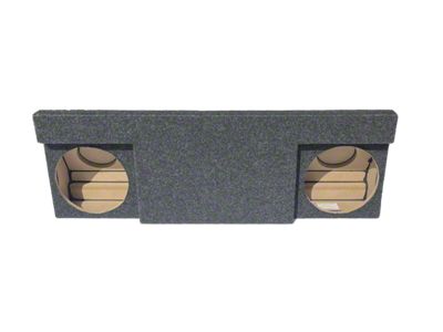 Dual 10-Inch Down Firing Subwoofer Box; Carpeted (19-25 Colorado)