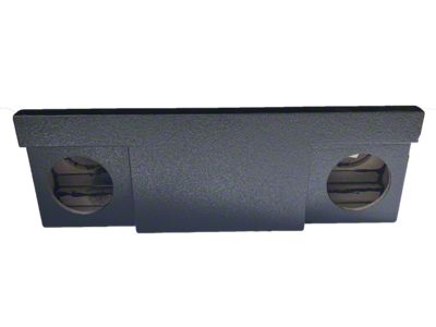 Dual 8-Inch Down Firing Subwoofer Box; Poly Coated (19-25 Colorado)