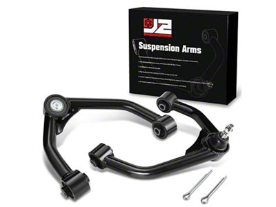 Front Upper Control Arms for 2 to 4-Inch Lift; Black (15-22 Colorado)