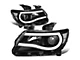 Full LED U-Tube DRL Projector Headlights with Clear Corners; Black Housing; Clear Lens (15-22 Colorado)