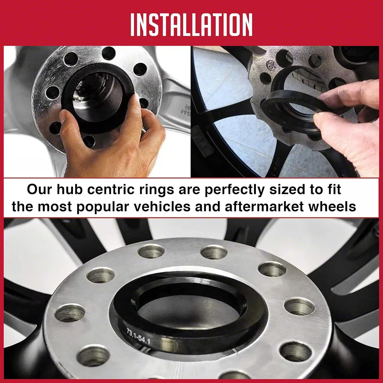 will hub centric rings stop vibration 4PCS Car Hub Centric Rings,Stop Wheel Vibrations Shock Absorbing Hubcentric  Rings,for 73.1mm-60.1mm Caliber Wheels Shock Absorbing Ring Axle,Fit for  Car,SUV,Truck : Buy Online at Best Price in KSA main image 1