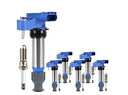 Ignition Coil Set with Iridium Spark Plugs; Blue (15-16 3.6L Colorado)