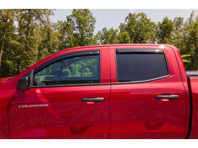 In-Channel Ventvisor Window Deflectors; Front and Rear; Dark Smoke (23-24 Colorado)