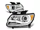 LED DRL Projector Headlights with Amber Corners; Chrome Housing; Clear Lens (15-22 Colorado)