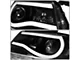 LED DRL Projector Headlights with Clear Corners; Black Housing; Clear Lens (15-22 Colorado)