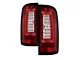 LED Tail Lights; Black Housing; Red Clear Lens (15-22 Colorado)