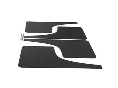 Mud Flaps; Front and Rear; Matte Black Vinyl (23-24 Colorado)